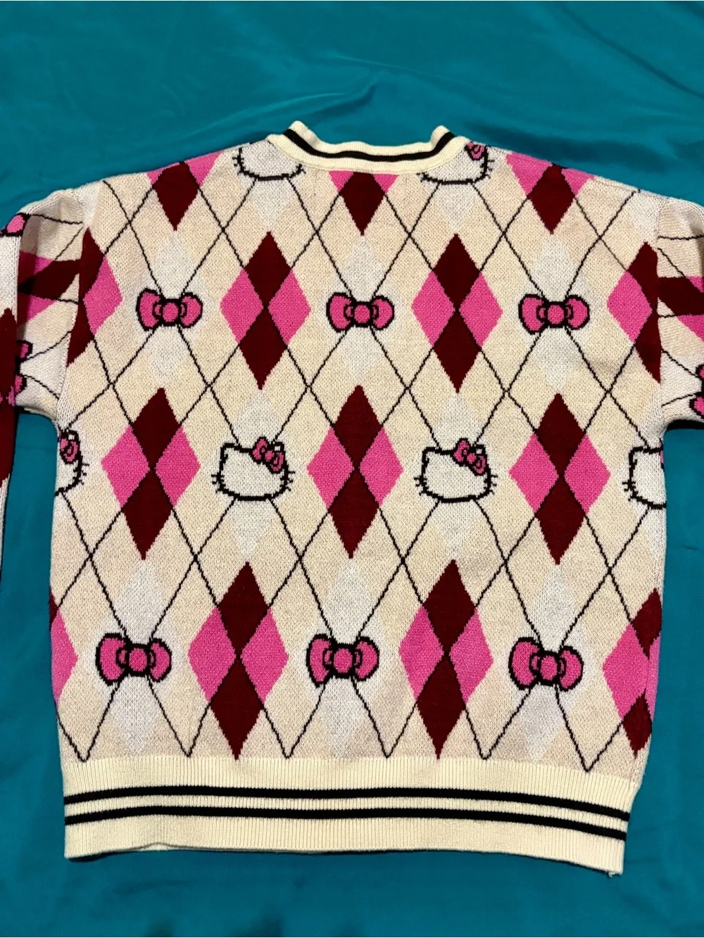 NWOT Children’s Hello Kitty & Friends x Forever 21 - Argyle Cardigan